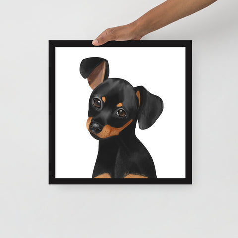 Dachshund Framed poster