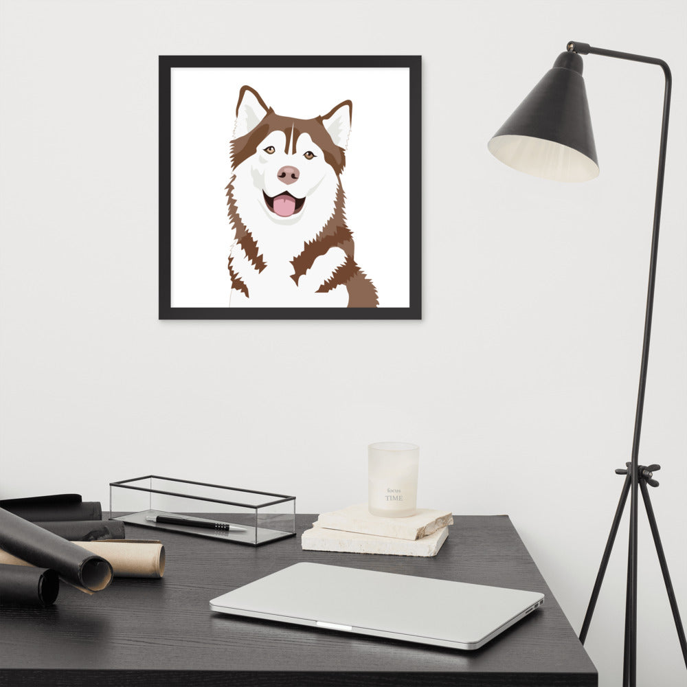 Husky Framed Poster