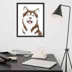 Husky Framed Poster