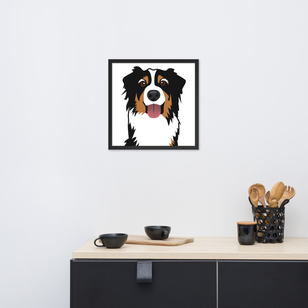 Bernese Mountain Dog Framed Poster
