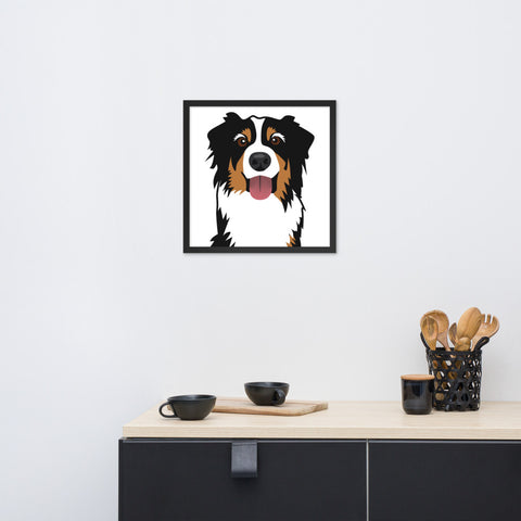 Bernese Mountain Dog Framed Poster