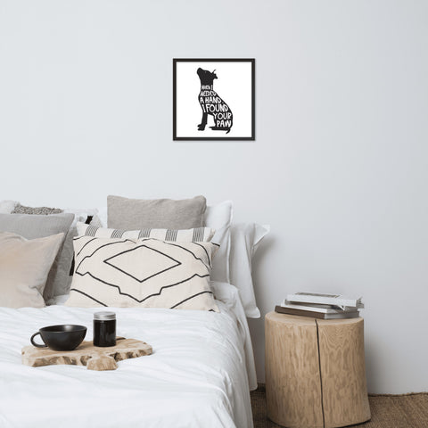When I Needed a Hand... Framed Poster