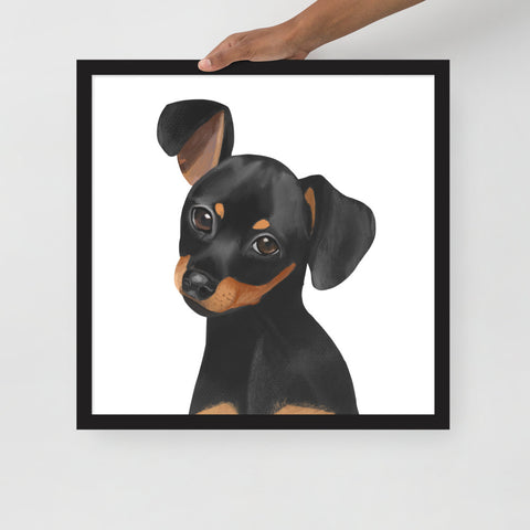 Dachshund Framed poster