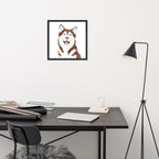 Husky Framed Poster