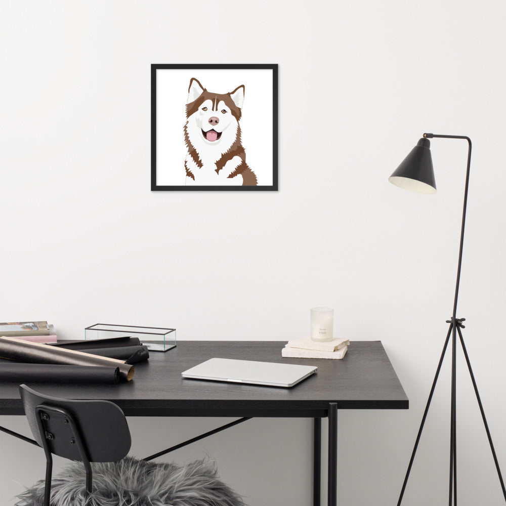 Husky Framed Poster
