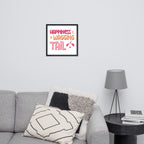 Happiness is a Wagging Tail Framed Poster