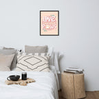 Love Has Four Paws Framed Poster