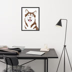 Husky Framed Poster