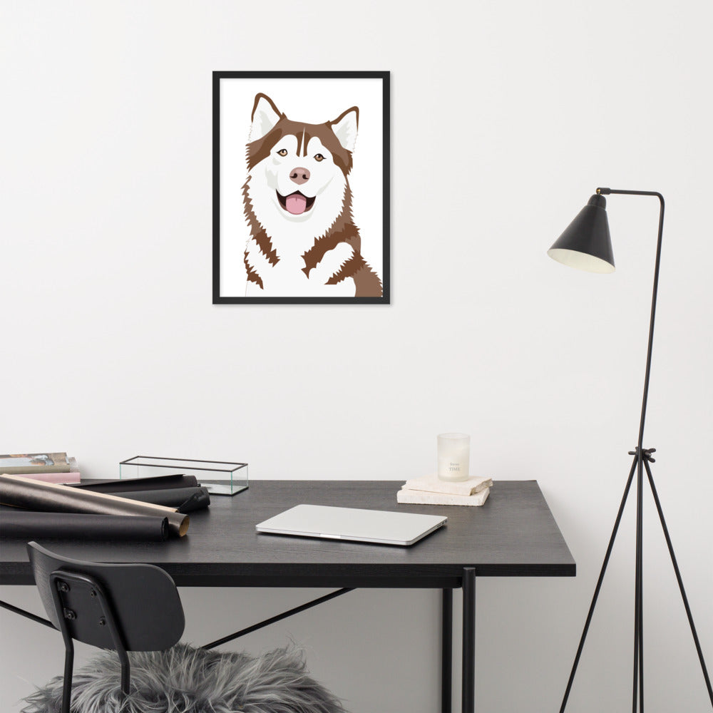 Husky Framed Poster