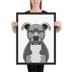 Pitbull Framed Poster
