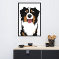 Bernese Mountain Dog Framed Poster