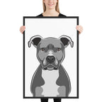 Pitbull Framed Poster