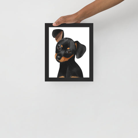 Dachshund Framed poster