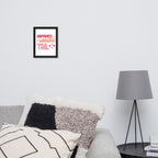 Happiness is a Wagging Tail Framed Poster