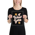 I Woof You Framed Poster