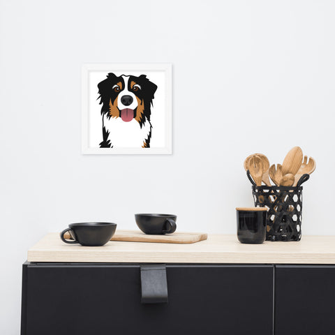 Bernese Mountain Dog Framed Poster