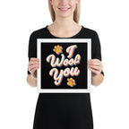 I Woof You Framed Poster