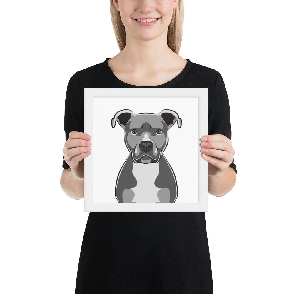 Pitbull Framed Poster