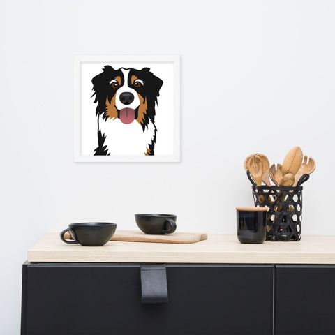Bernese Mountain Dog Framed Poster