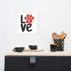 Dogs Are Love Framed Poster