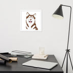 Husky Framed Poster