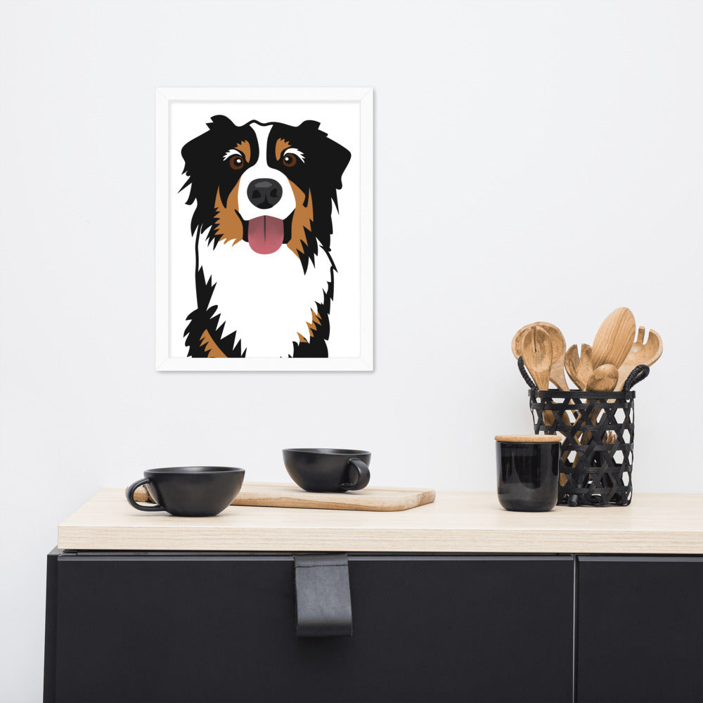 Bernese Mountain Dog Framed Poster