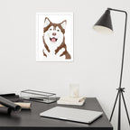 Husky Framed Poster