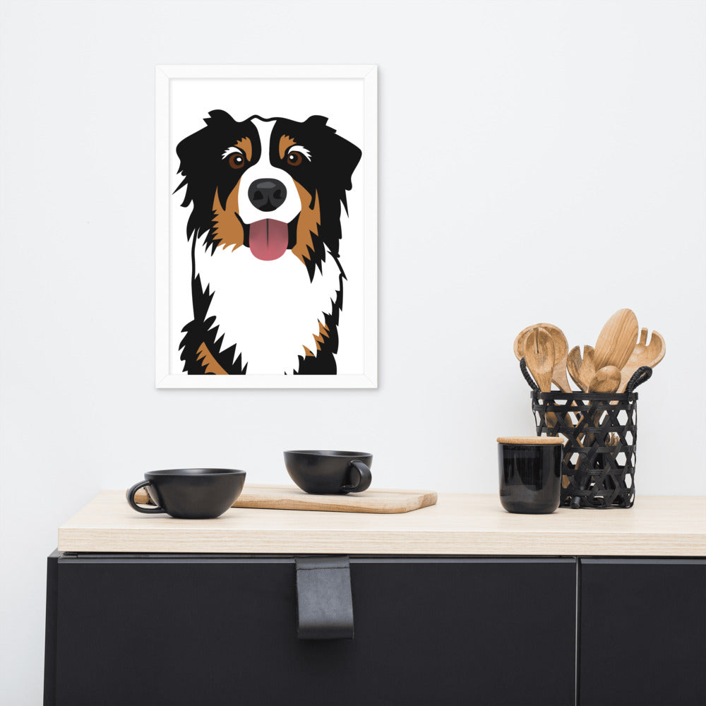 Bernese Mountain Dog Framed Poster
