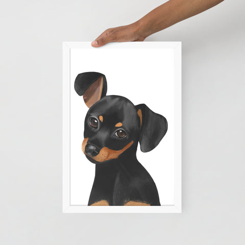 Dachshund Framed poster