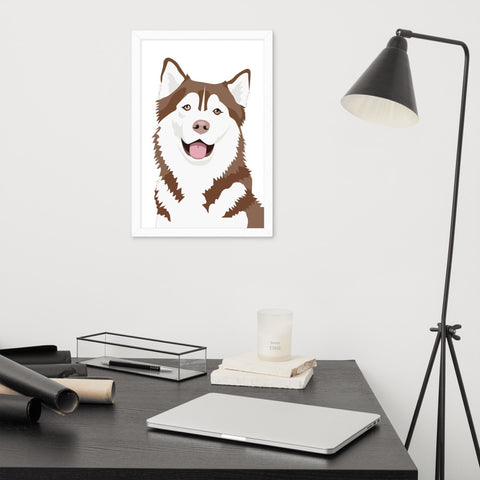 Husky Framed Poster