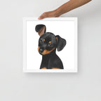 Dachshund Framed poster