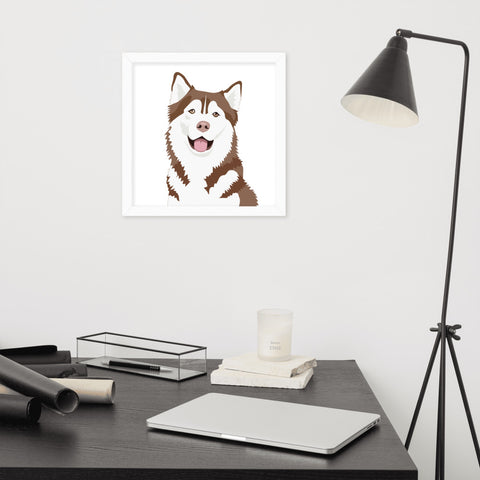 Husky Framed Poster