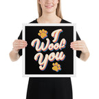 I Woof You Framed Poster