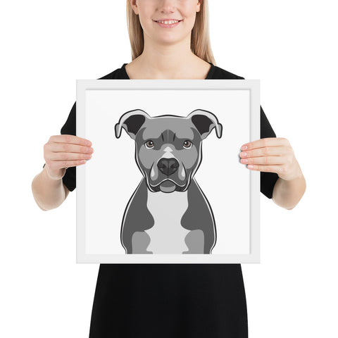 Pitbull Framed Poster