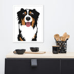 Bernese Mountain Dog Framed Poster
