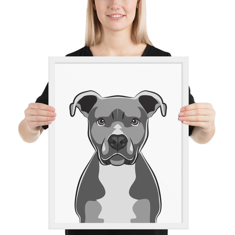 Pitbull Framed Poster