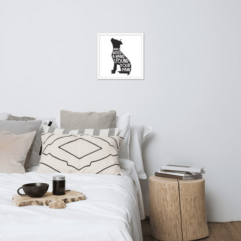 When I Needed a Hand... Framed Poster