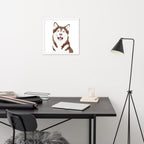 Husky Framed Poster