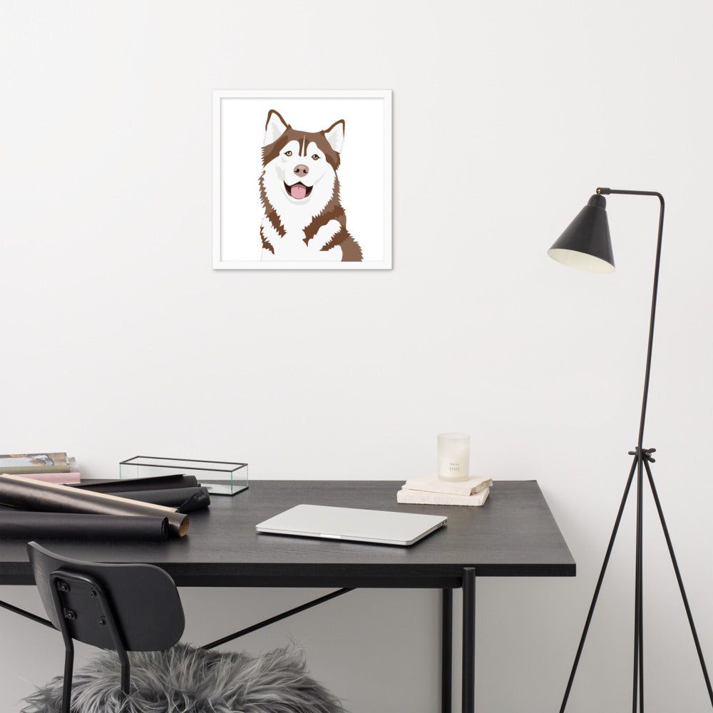 Husky Framed Poster
