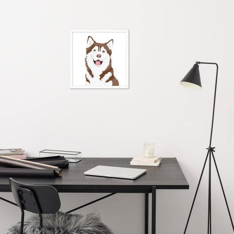 Husky Framed Poster