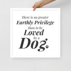 There is No Greater Privilege Framed Poster