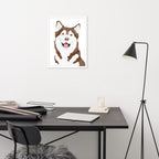 Husky Framed Poster
