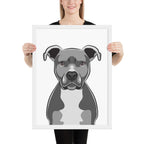 Pitbull Framed Poster