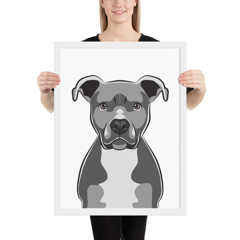 Pitbull Framed Poster