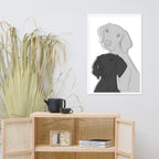 Two Dogs Framed poster