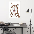 Husky Framed Poster