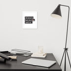 I'd Love To But My Dog Said No Framed Poster