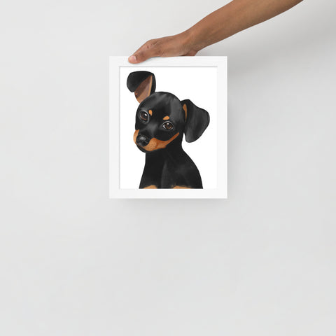 Dachshund Framed poster
