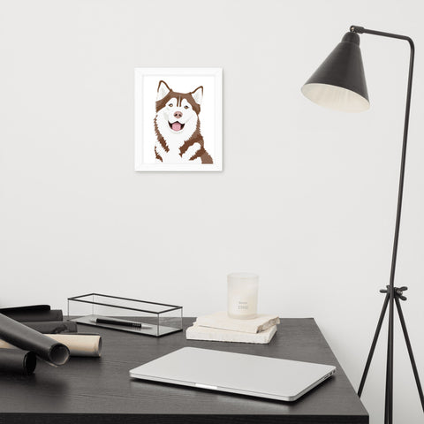 Husky Framed Poster