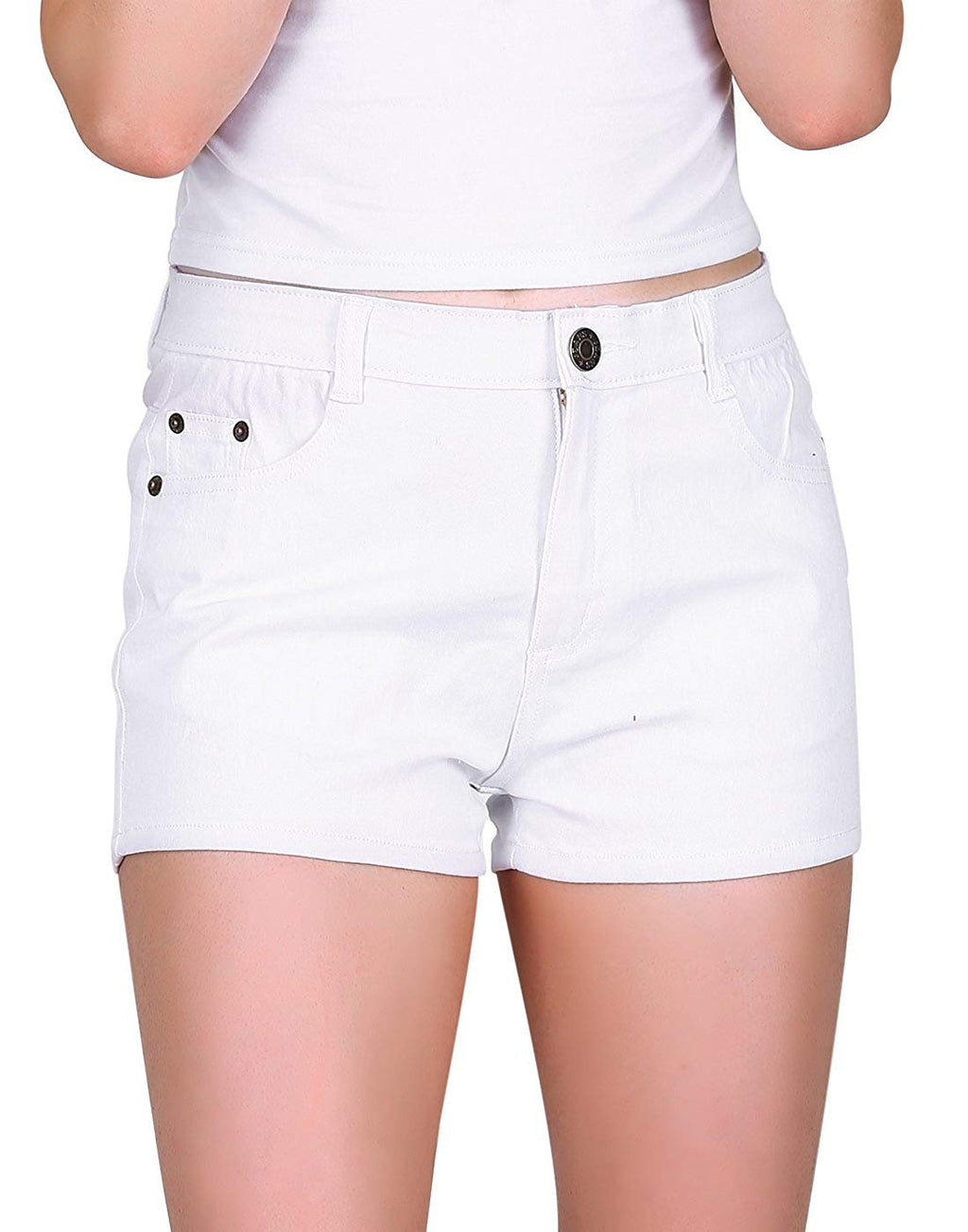 Low Rise Stretch Denim Shorts